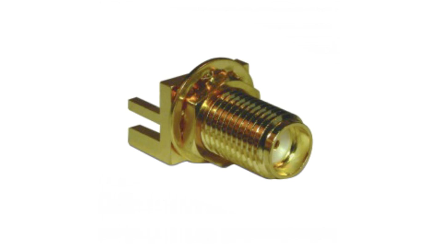 Amphenol RF, Jack Edge Mount SMA Connector, 50Ω, Solder Termination, Straight Body