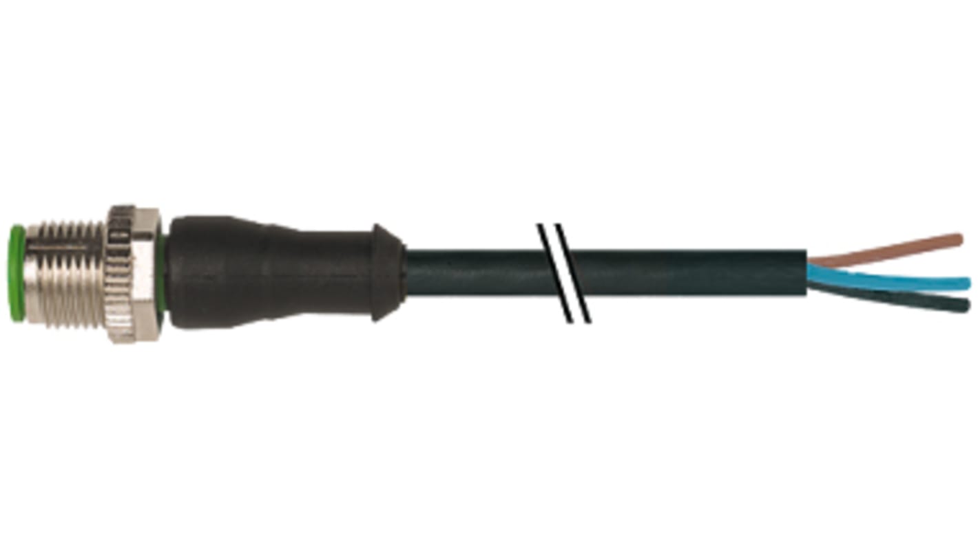 Murrelektronik Limited Straight Male 4 way M12 to Unterminated Power Cable, 10m