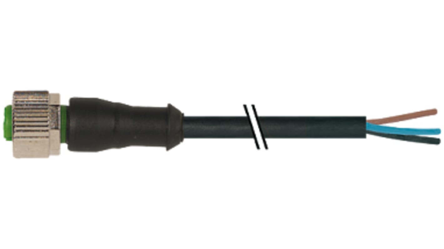 Murrelektronik Limited Straight Female 4 way M12 to Unterminated Power Cable, 5m