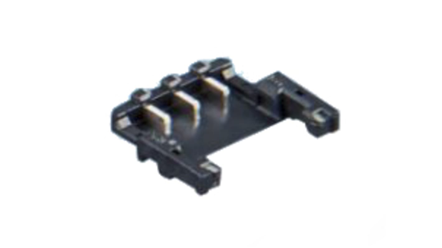 Hirose 2p单排排针 直向线对板连接器, 1.2mm间距, 3.0A, 100.0 V, SMT安装, DF58系列
