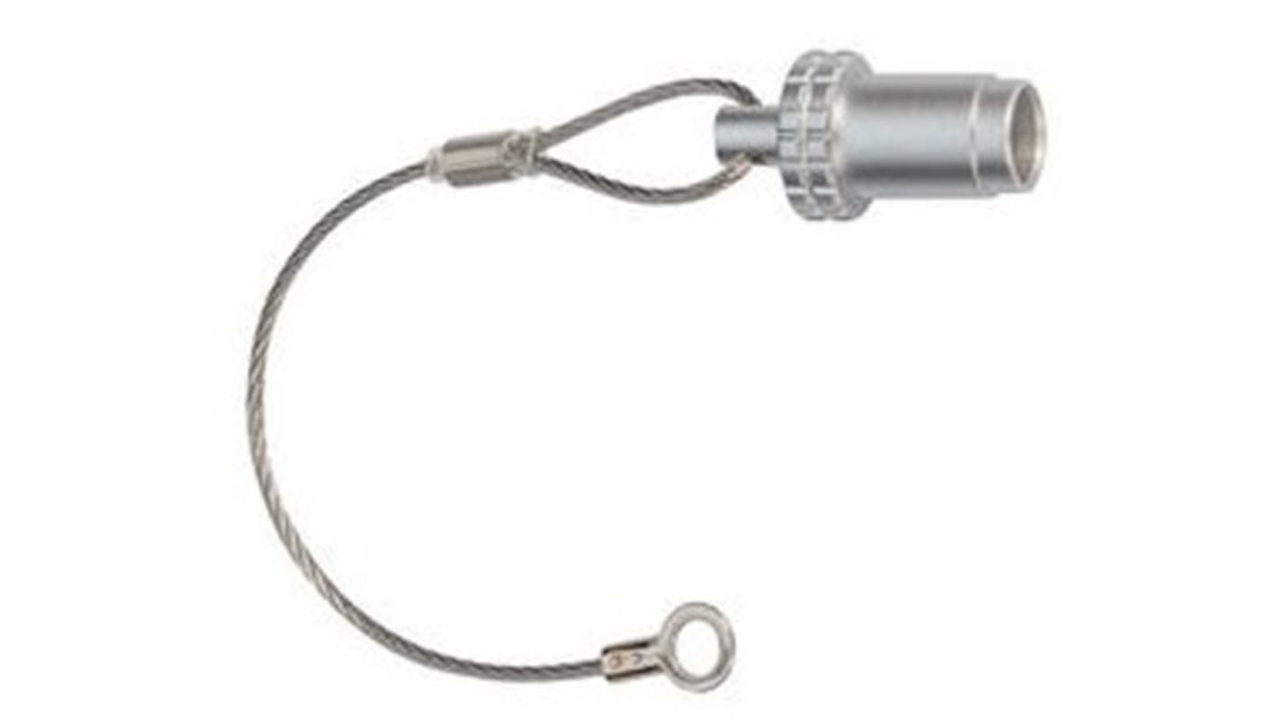 LEMO 2T Male Cable Seal IP68 Rated, with Chrome Finish, Brass