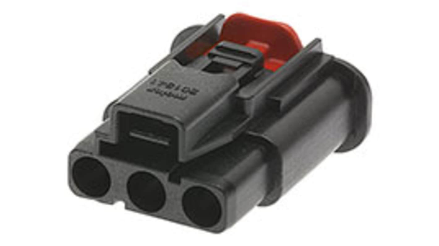 Molex 紧凑型电源连接器插座, 3P, 1 kV 交流/直流, 40A, 电缆安装, 压接端接, PEI外壳, 201841系列