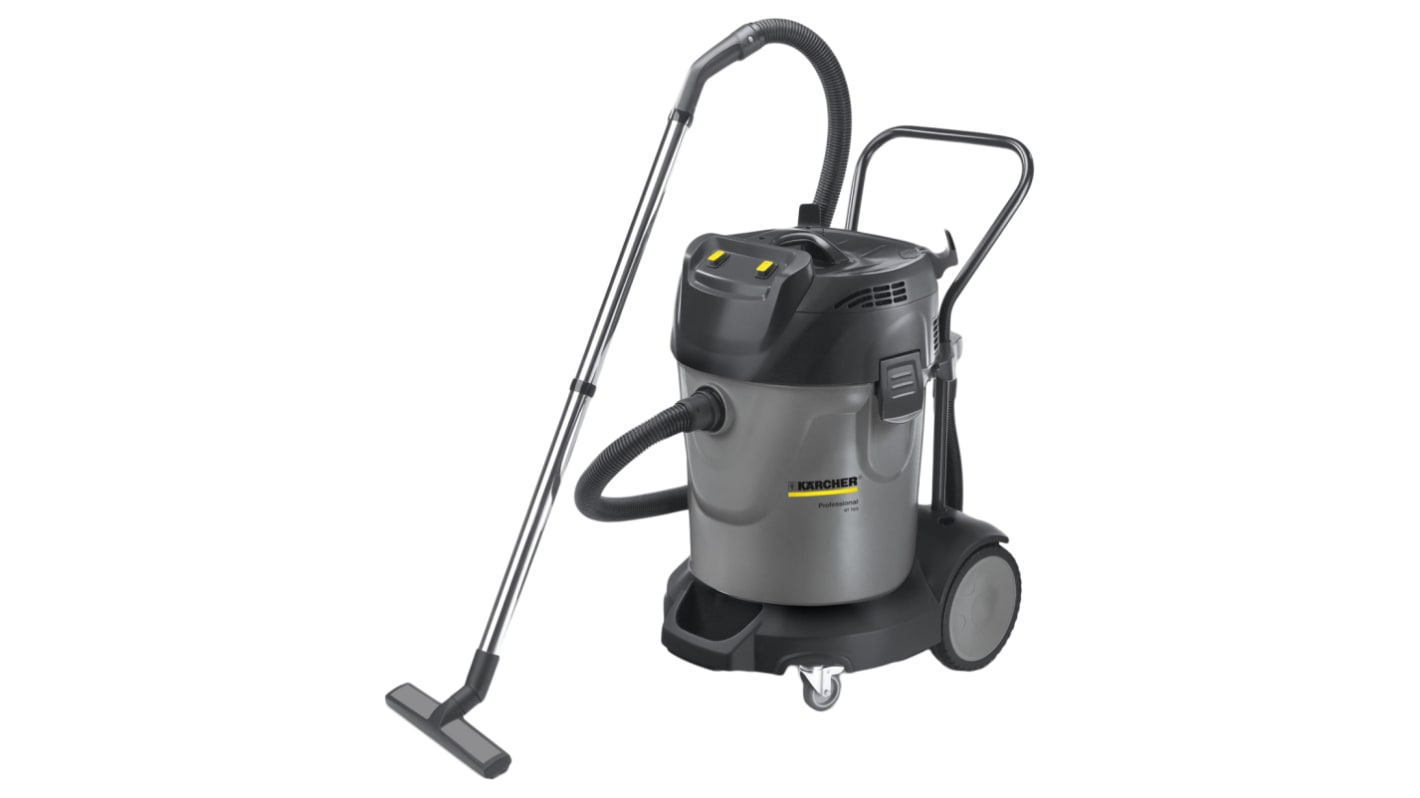 Aspiradora Karcher NT 70/2 con bolsa de 70L, de 220 → 240V ac, 2.4kW, para áreas húmedas/secas, cable de 20m