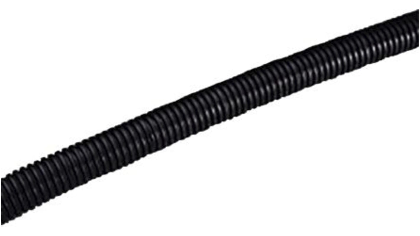 RS PRO Flexible, Split Conduit, 15mm Nominal Diameter, Plastic, Black