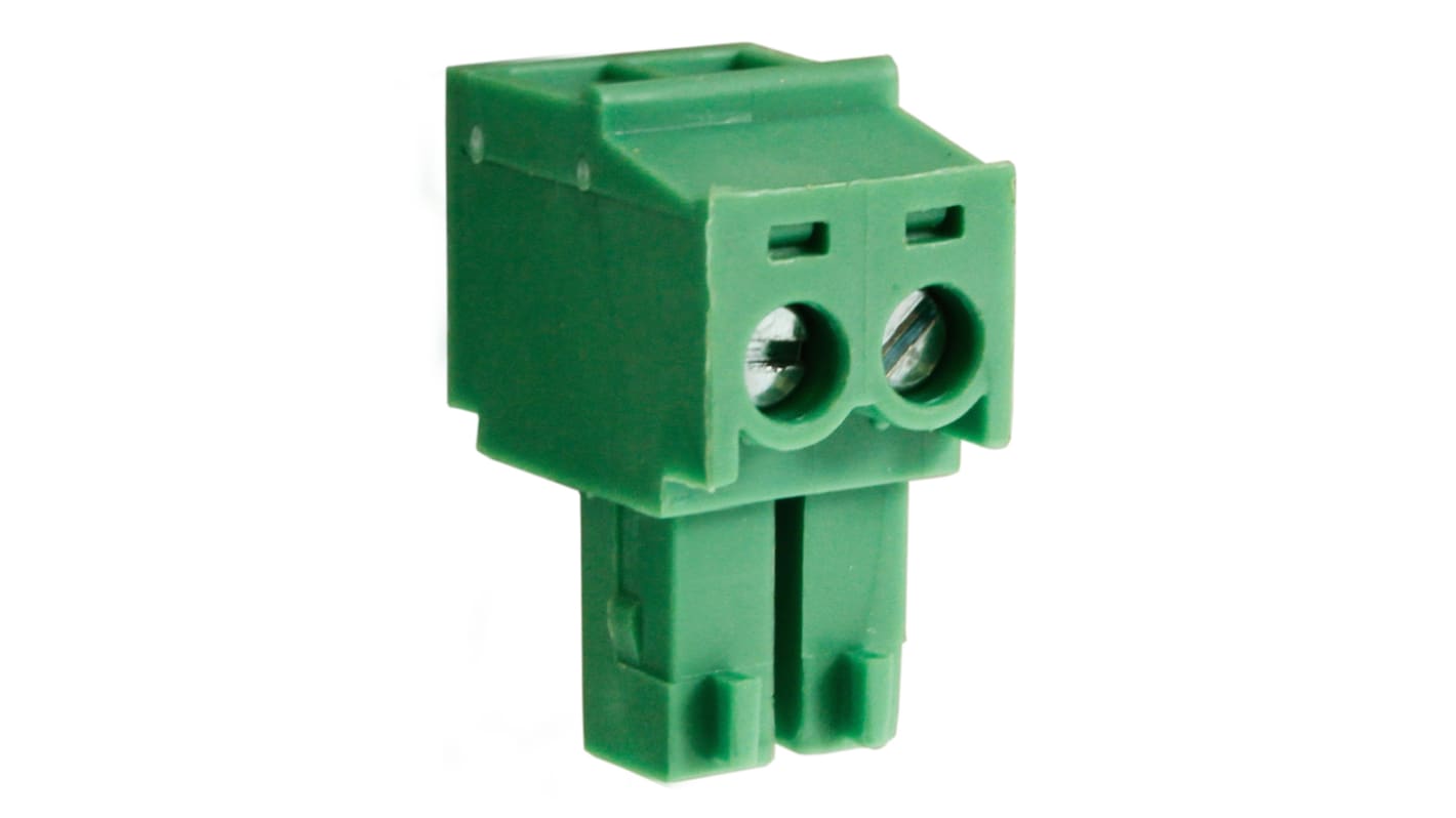 RS PRO 3.81mm Pitch 4 Way Pluggable Terminal Block, Plug, Through Hole, Screw Termination