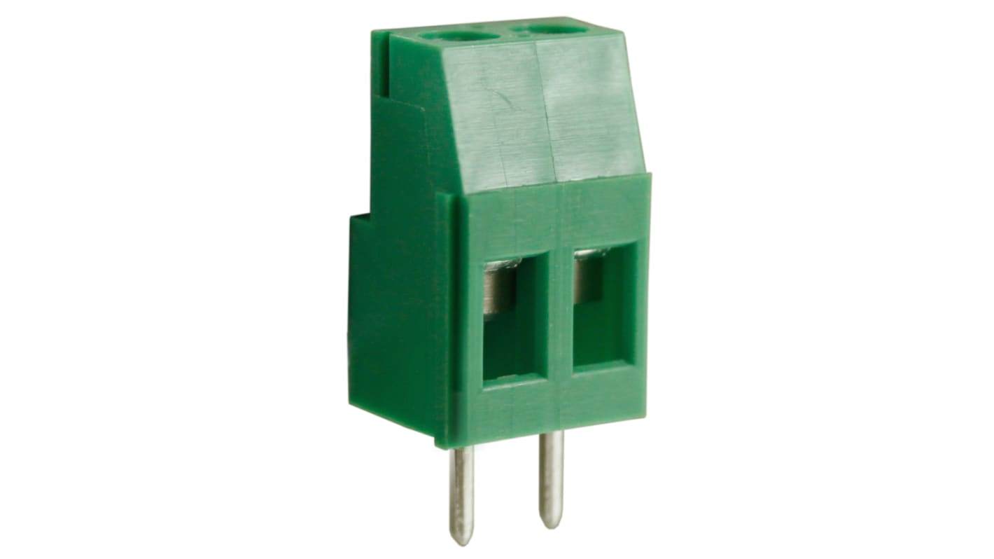 RS PRO PCB Terminal Block, 3-Contact, 5.08mm Pitch, Through Hole Mount, 1-Row, Screw Termination