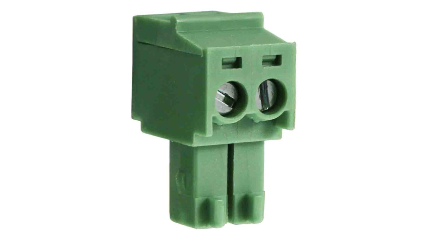RS PRO, 3.5mm Pitch, 5 Way, Pluggable Terminal Block, Plug, Through Hole, Screw Termination