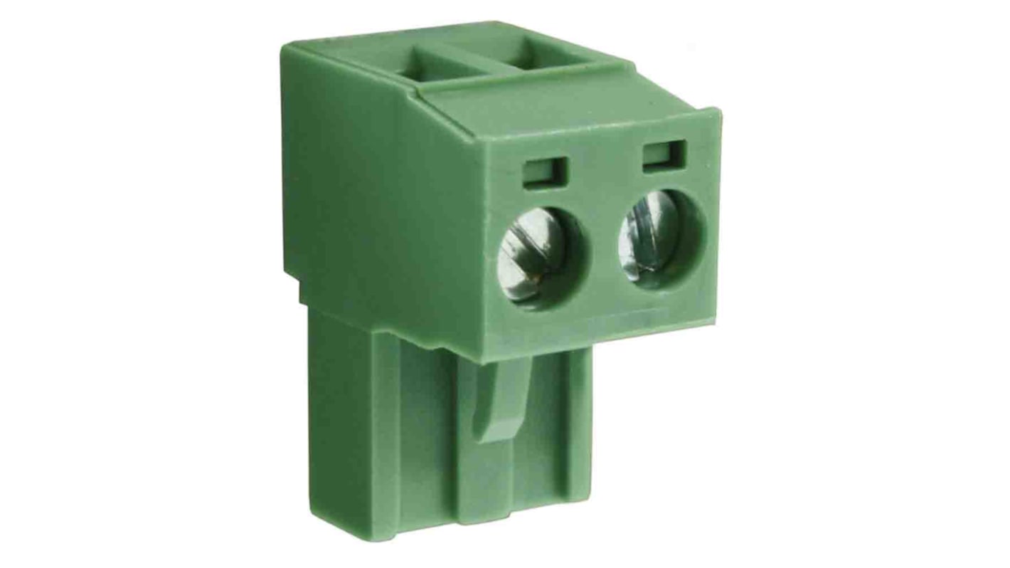 RS PRO 5.08mm Pitch 4 Way Pluggable Terminal Block, Plug, Through Hole, Screw Termination