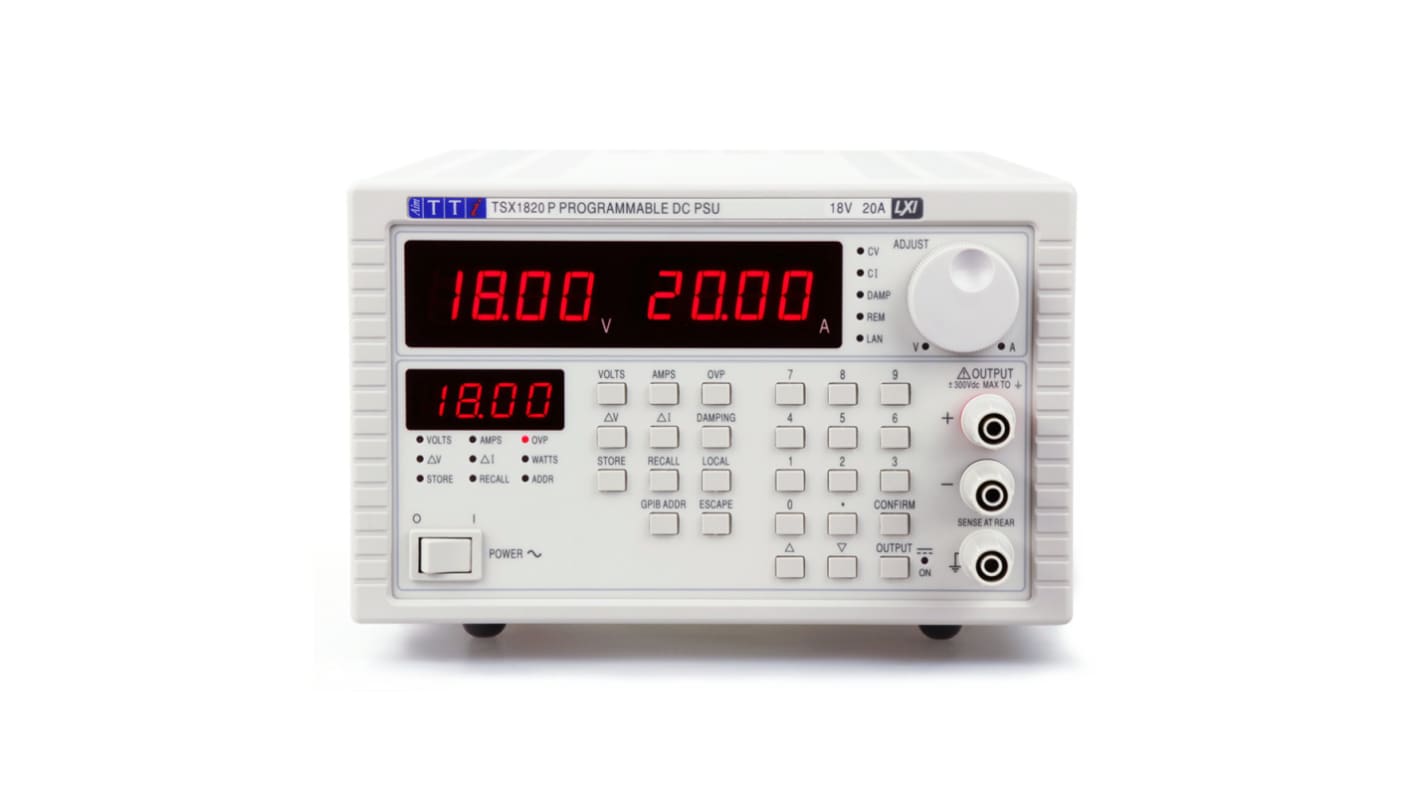 Zasilacz laboratoryjny 0 → 18V 0 → 20A Aim-TTi 360W Programowalny zasilacz DC