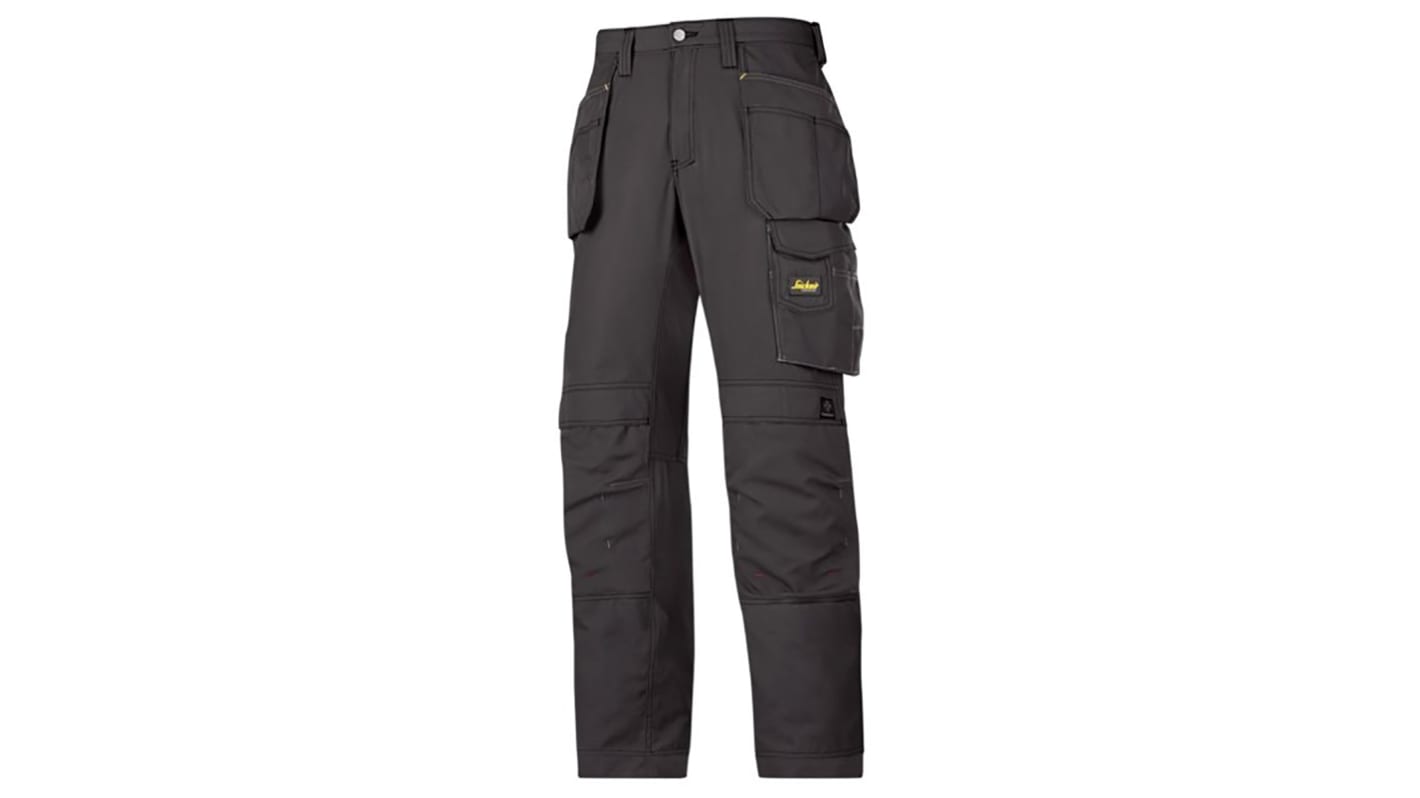 Snickers 3213 Craftsman Herren Arbeitshose, Ripstop Schwarz Leichte Ausführung, Größe 84cm / 38Zoll x 32Zoll