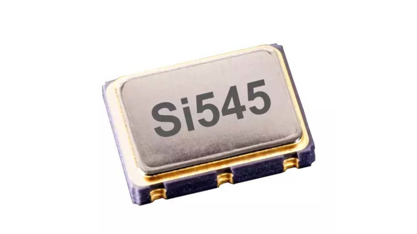 Skyworks Solutions Inc, 156.25MHz Clock Oscillator, ±20ppm LVPECL, 6-Pin SMD 545AAA156M250BAG