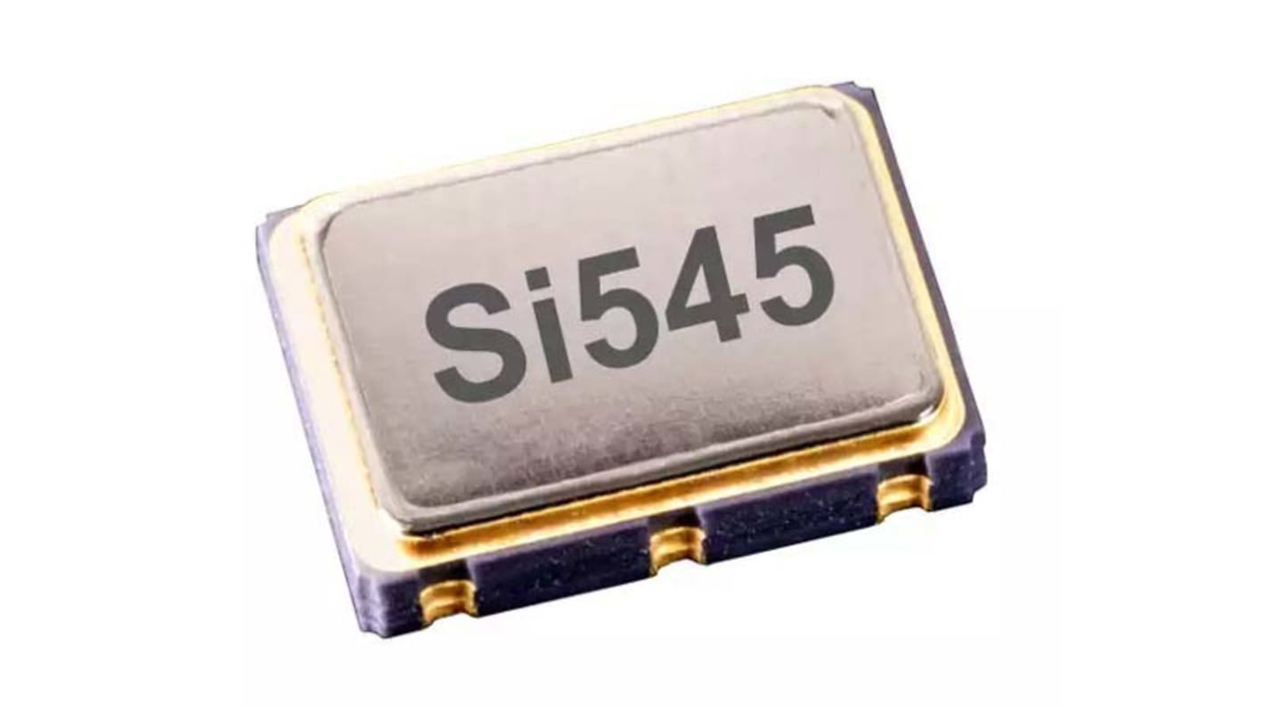 Silicon Labs, 250MHz Clock Oscillator, ±20ppm LVPECL, 6-Pin SMD 545AAA250M000BAG