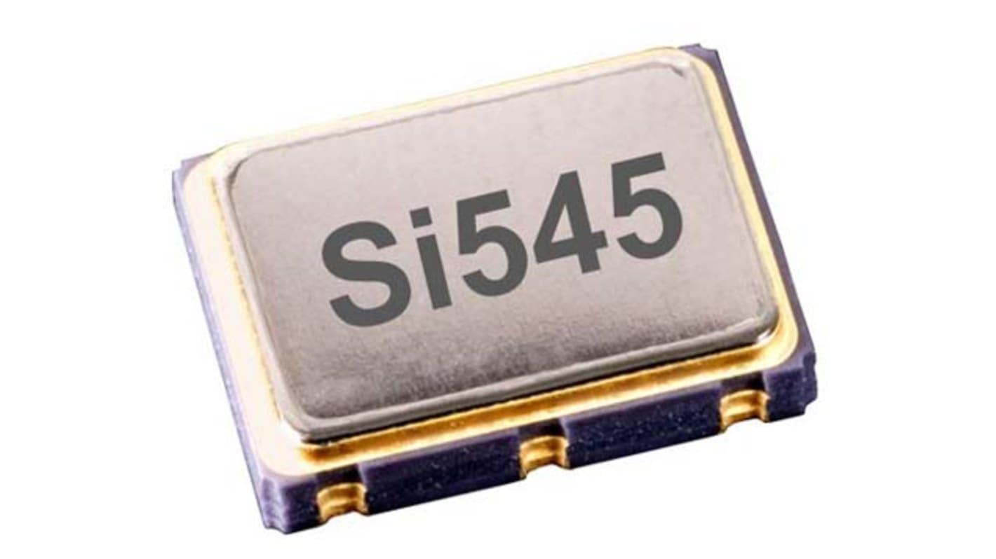 Silicon Labs, 100MHz Clock Oscillator, ±20ppm LVPECL, 6-Pin SMD 545AAA100M000BAG