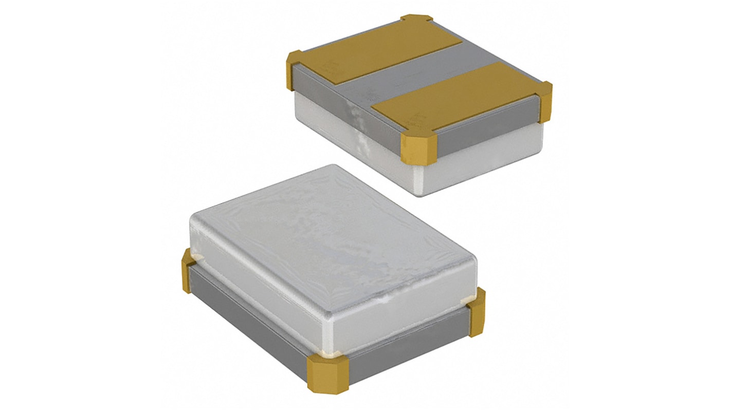 Murata 16MHz Quarzmodul, Oberflächenmontage, ±100ppm, 8pF, B. 2mm, H. 0.7mm, L. 2.5mm, SMD, 2-Pin