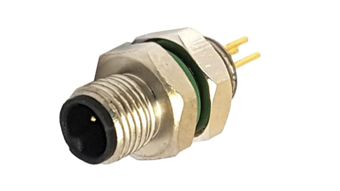 Bulgin Straight Male 5 way M8 to Unterminated Sensor Actuator Cable, 100mm