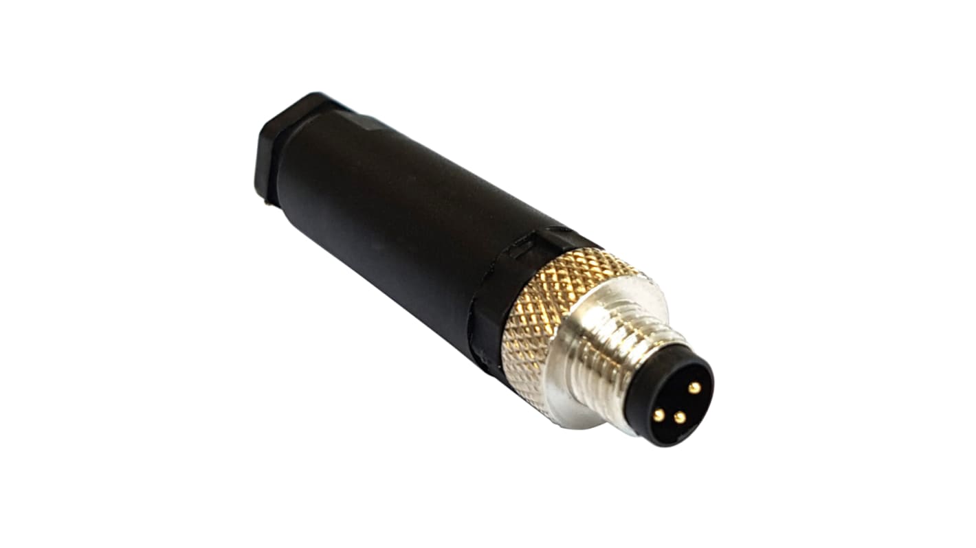 Connecteur circulaire Bulgin série Buccaneer M8, M8, 3 contacts, Suspension libre, raccordement A visser