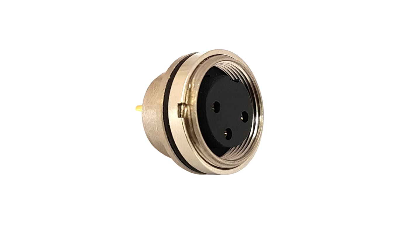 Bulgin Circular Connector, 5 Contacts, Panel Mount, M16 Connector, Socket, Female, IP67, Buccaneer Series