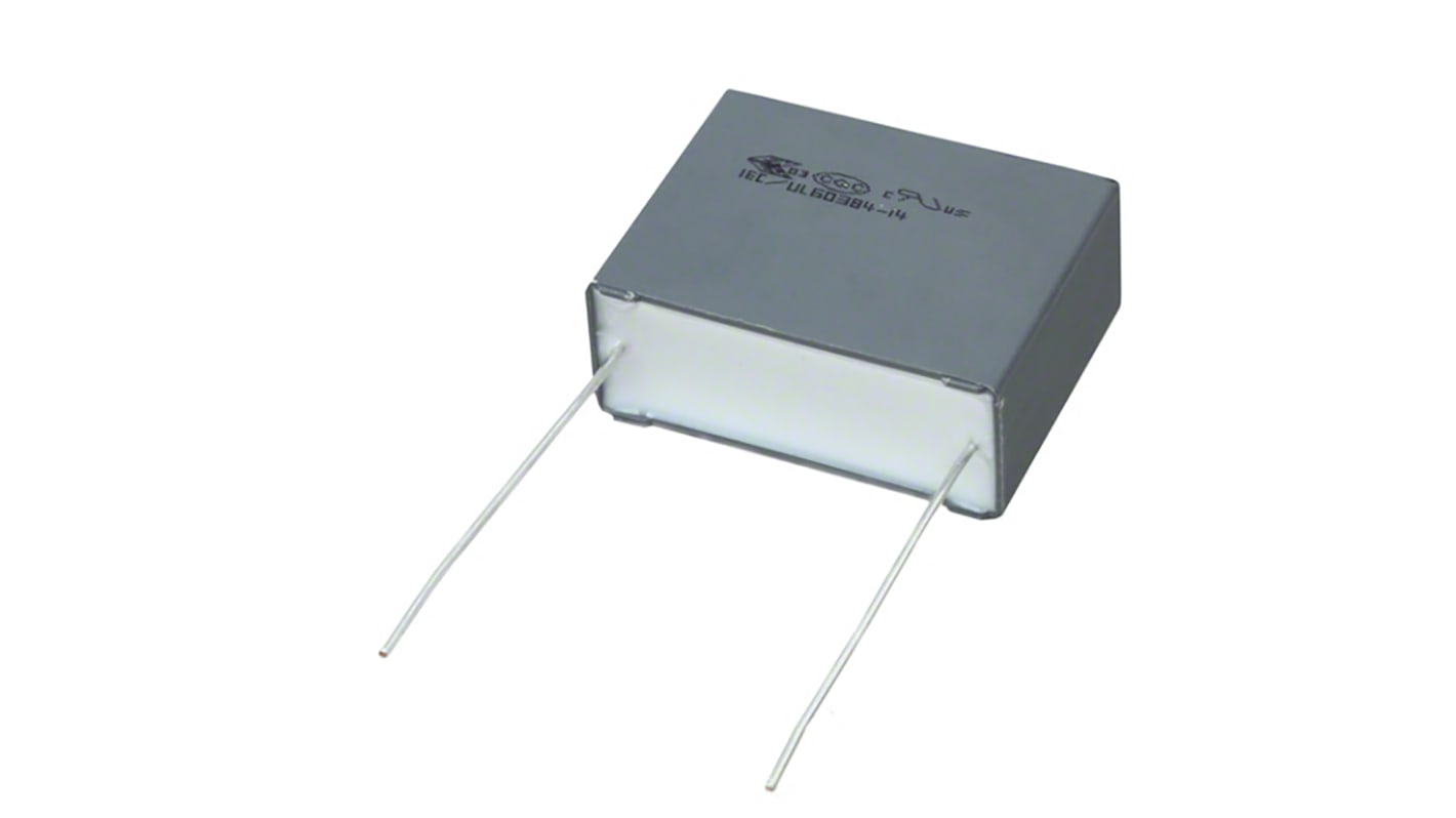 KEMET F863, AEC-Q200 X2 Folienkondensator 100nF ±10% / 310V ac, THT Raster 15mm