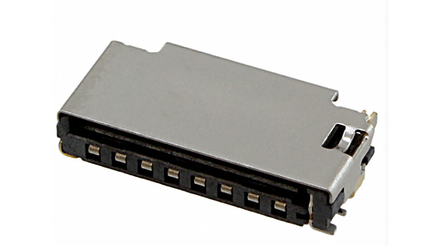 Molex, 47571 8 Way Push/Pull Memory Card Connector With Solder Termination