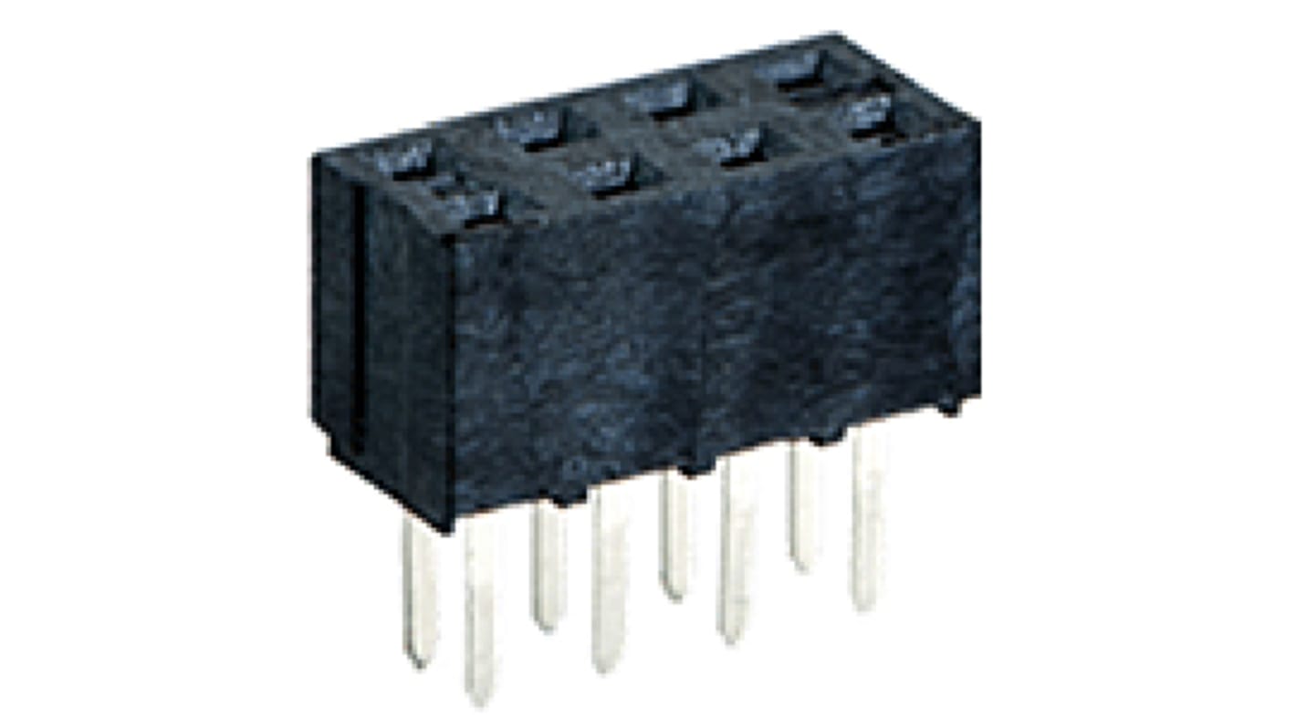 Molex Straight Through Hole Mount PCB Socket, 10-Contact, 2-Row, 2mm Pitch, Plug-In Termination