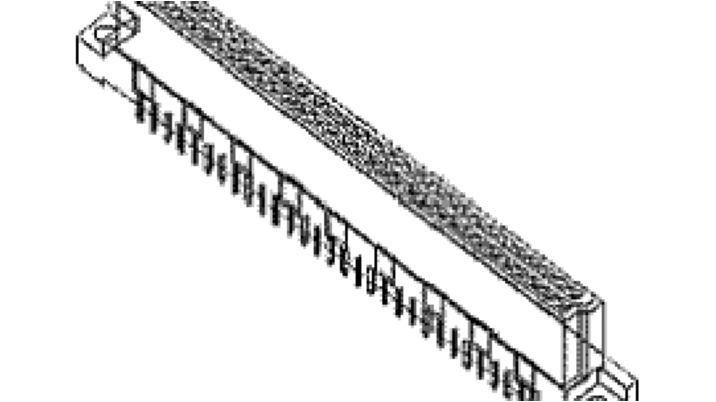 Connecteur DIN 41612 Molex série 85040, 64 contacts Femelle, Verticale sur 2 rangs, entraxe 2.54mm