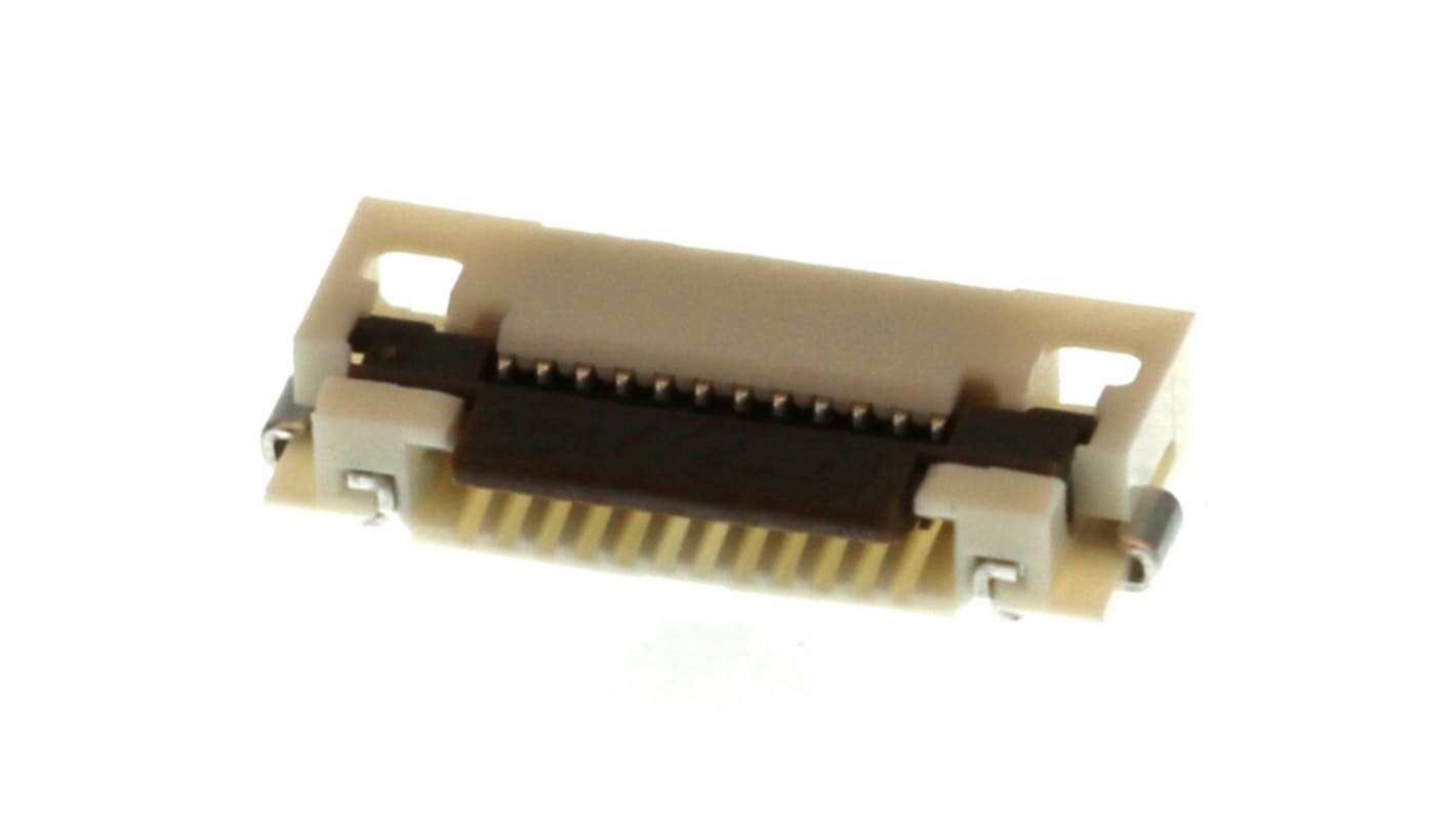 Conector FPC hembra Ángulo de 90° Molex serie Easy-On de 12 vías, paso 0.5mm, 1 fila, SMT