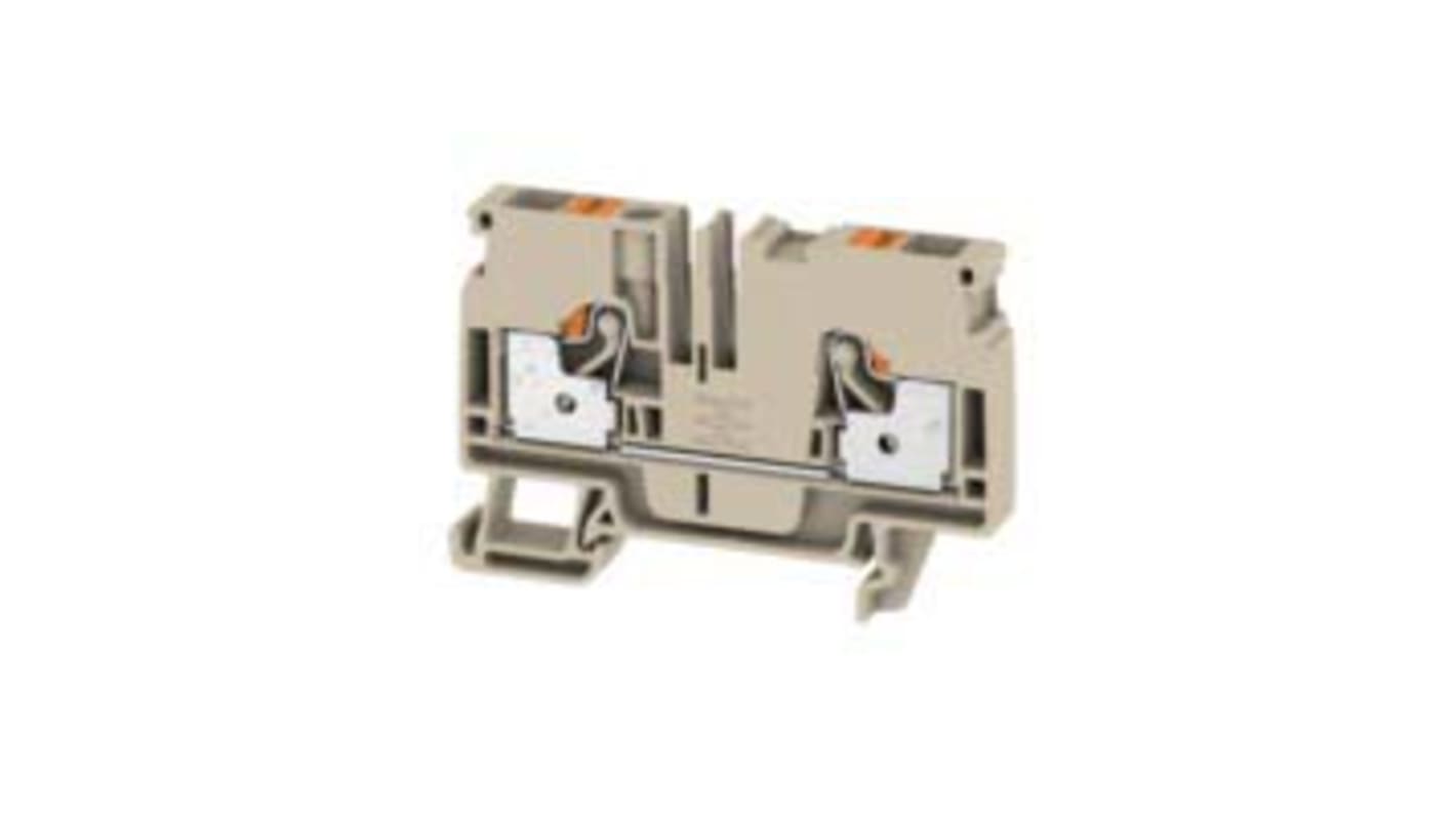 Weidmuller A DIN レール端子台, 22 → 8.AWG, 41A 800 V, プッシュイン