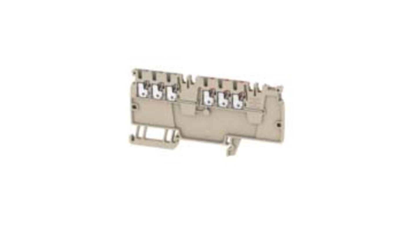 Weidmuller 1988280000 A Series Beige, 1.5mm², Single-Level, Push In Termination