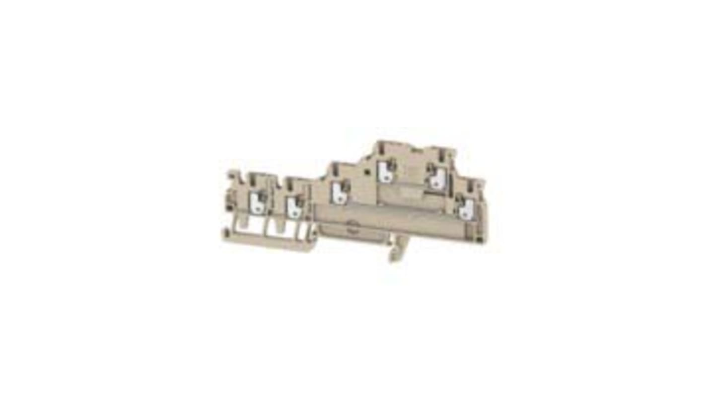 Weidmuller Beige Terminal Block, 1.5mm², 2-Level, Push In Termination