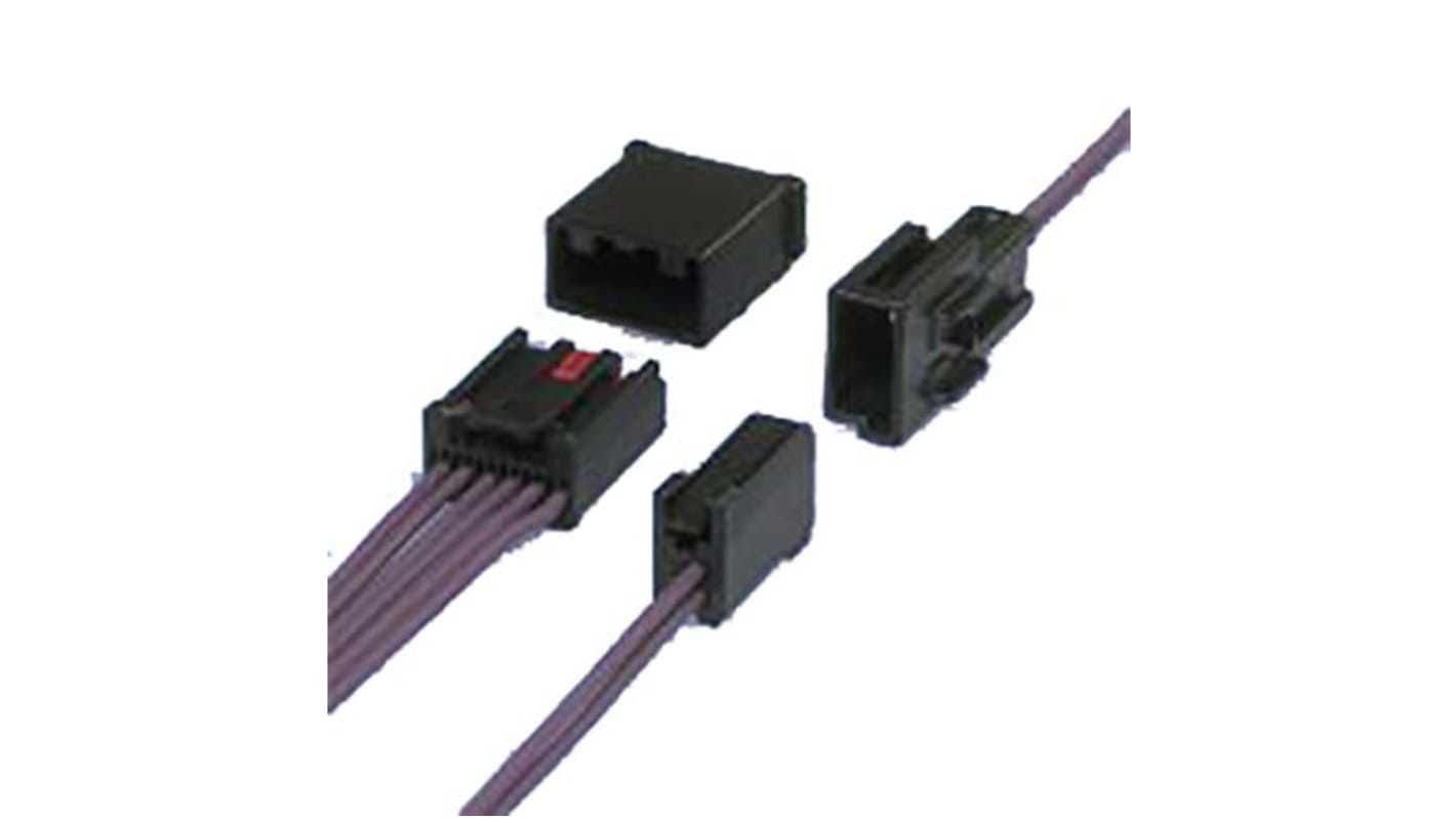 Connettore automotive JST, Femmina, 5A, 6 vie, file