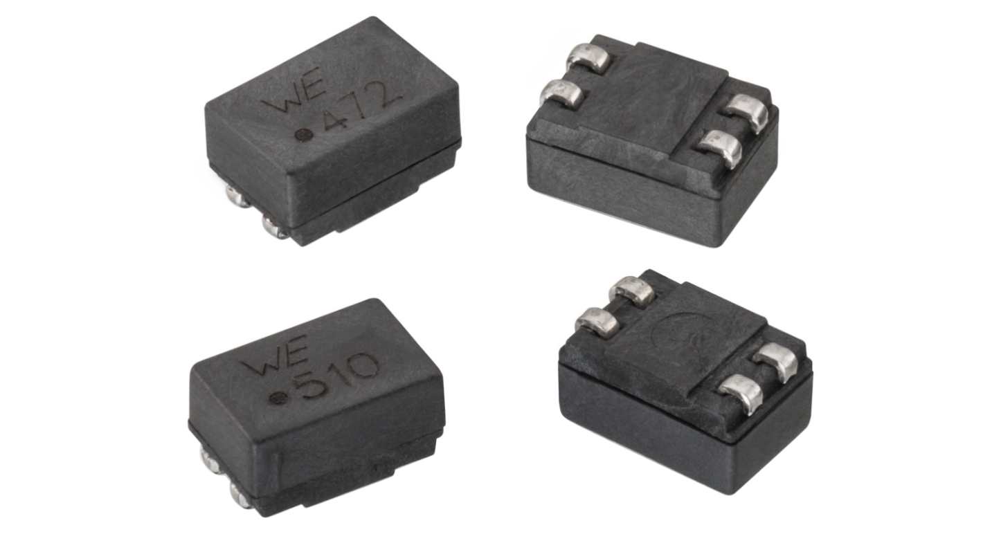 Wurth Elektronik 2 x 2 mH 600 mA Common mode filter 2 x 0.42Ω 80V