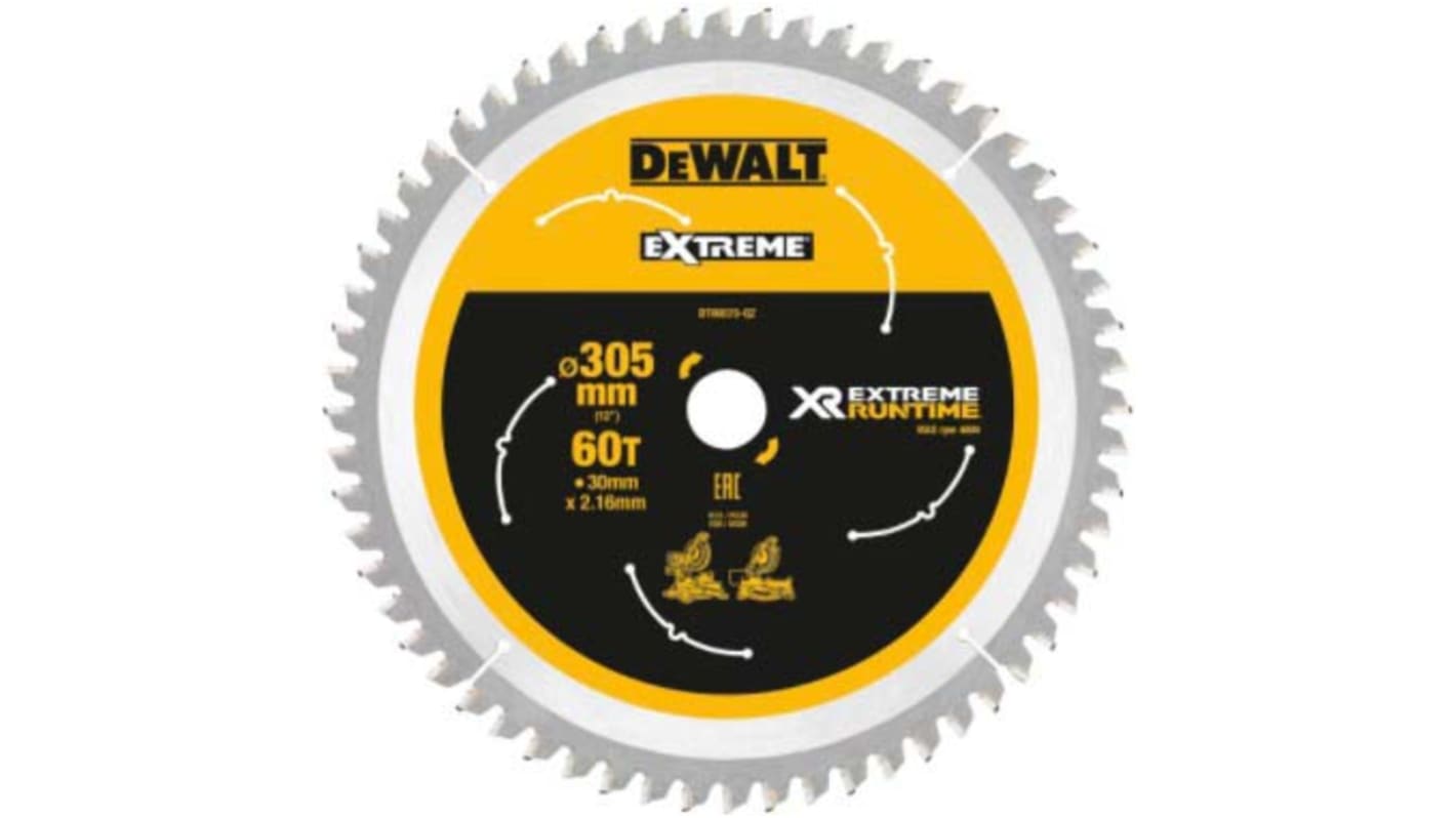 DeWALT Wolframcarbid Kreissägeblatt, Ø 305mm