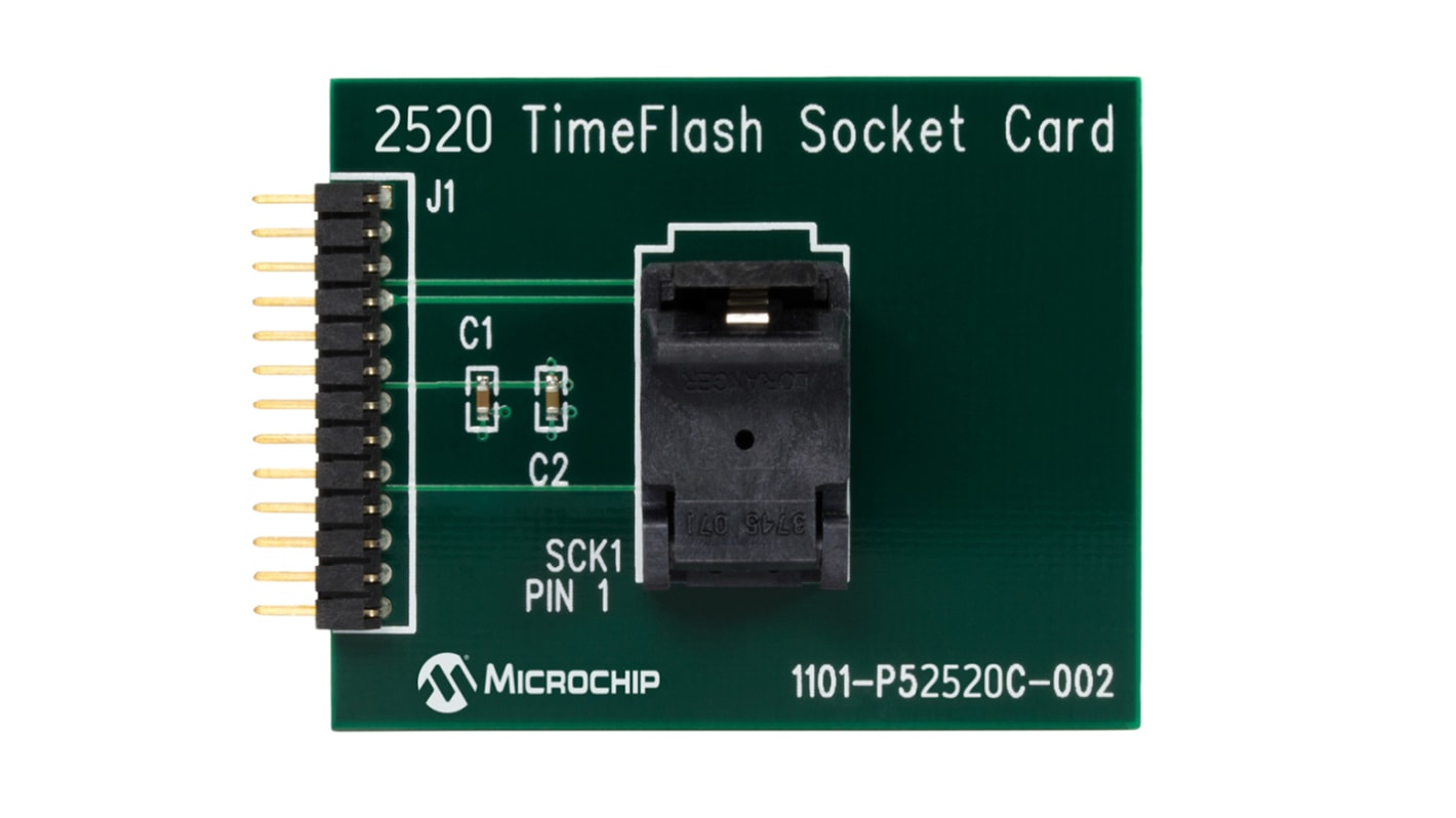 Microchip DSC-PROG-2520 クロック&タイマー開発キット 2520 Socket Card 発振器 ソケットカード for 10 Blank DSC8001 Parts for