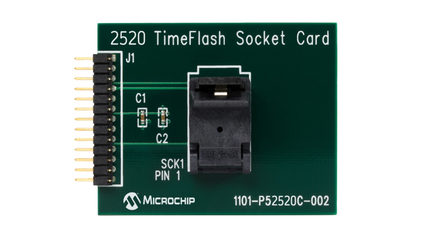 Microchip DSC-PROG-2520, 2520 Socket Card Oscillator Socket Card for 10 Blank DSC8001 Parts for Time Flash Oscillator