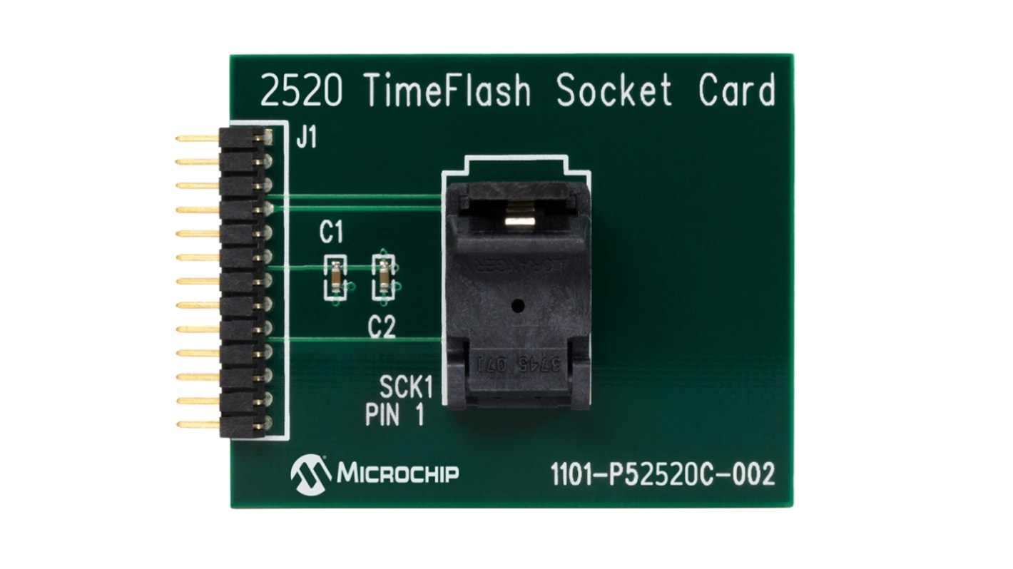 Microchip DSC-PROG-3225 Evaluation Kit, Zeit-Flash-Oszillator-Programmierungskit, Sockelkarte, Socket Card