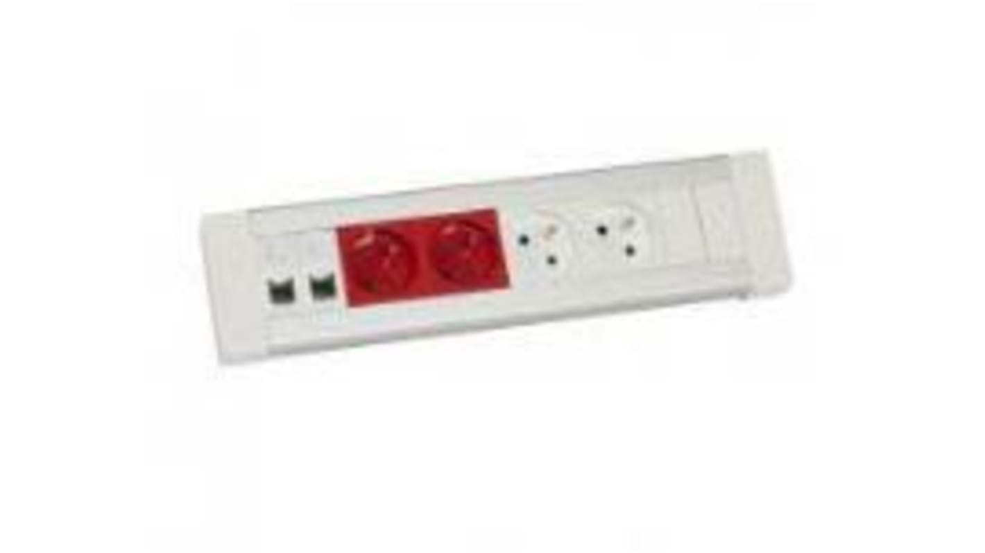 Legrand NF Socket 4 Gang Trailing Socket, No, 16A