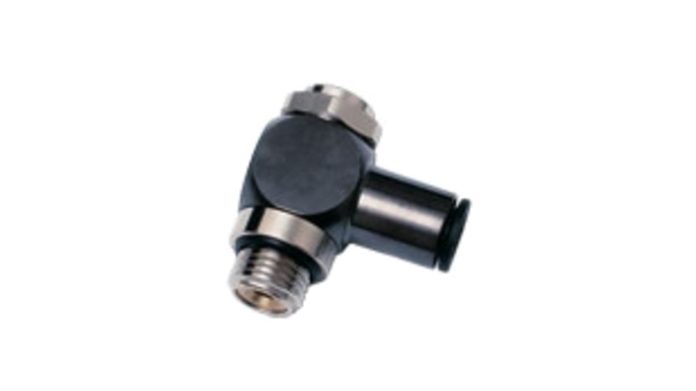 Legris 7130 Series Tube Flow Regulator, 6mm Tube Inlet Port x G 1/8 Male Outlet Port