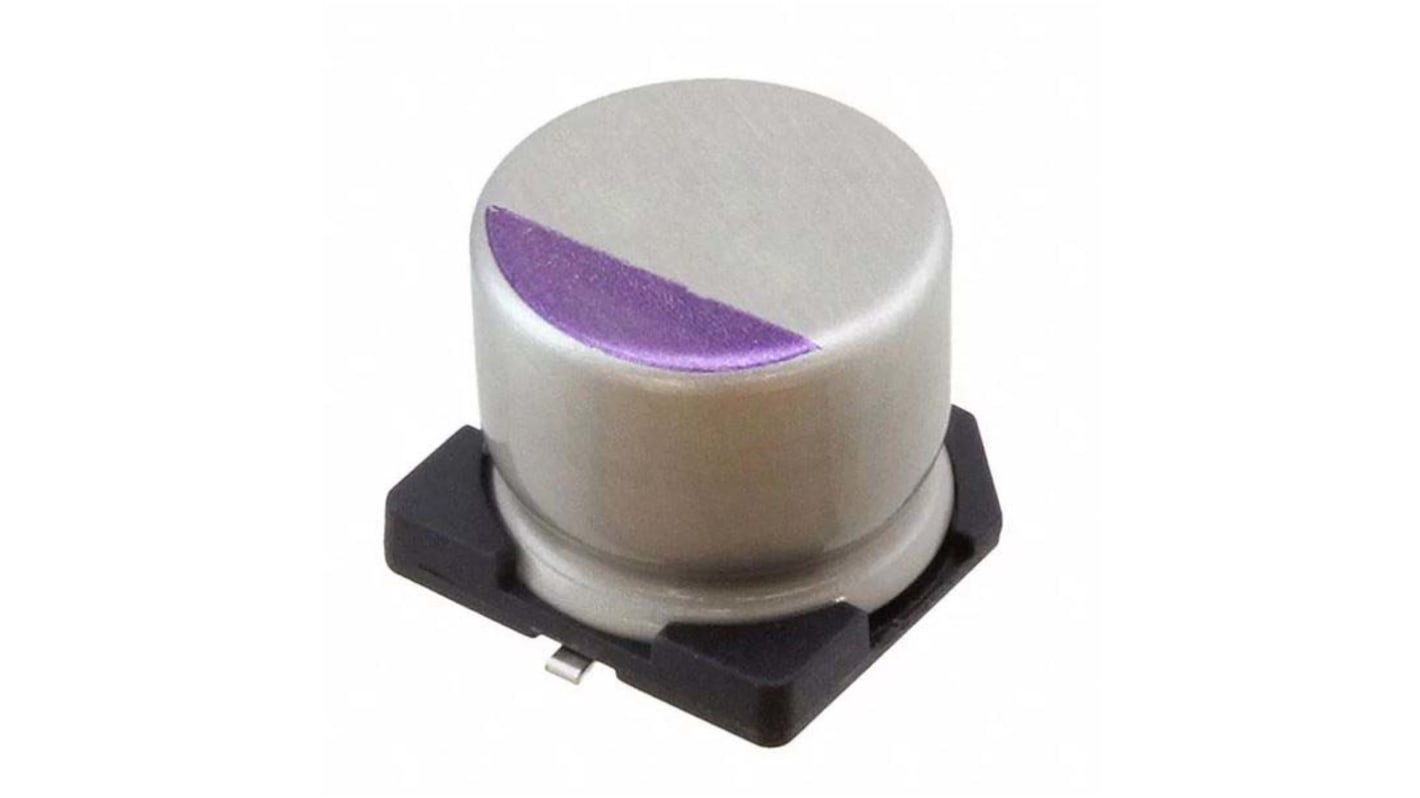 Panasonic 6.8μF Surface Mount Polymer Capacitor, 100V dc