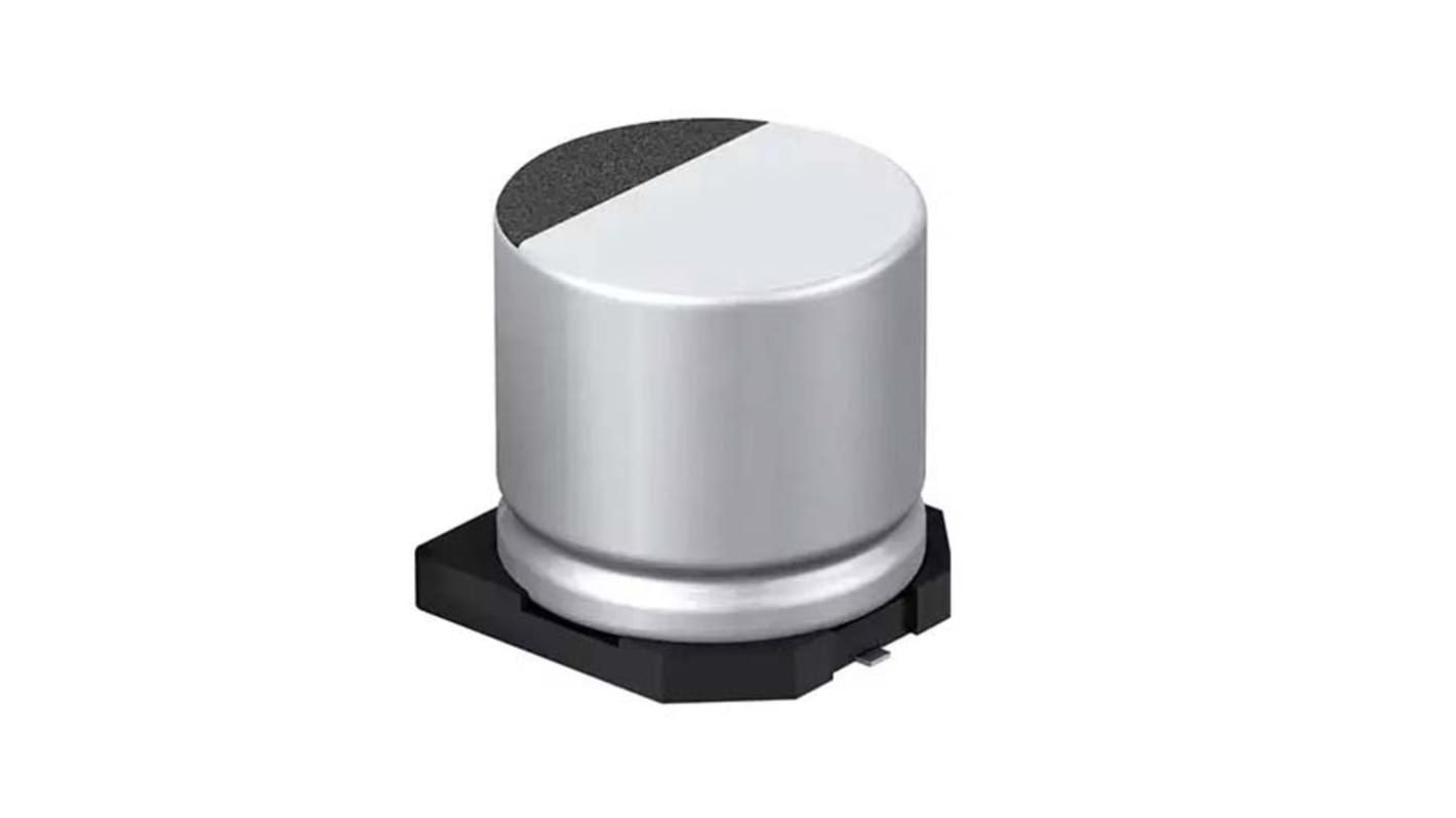 Panasonic 100μF Surface Mount Polymer Capacitor, 50V dc