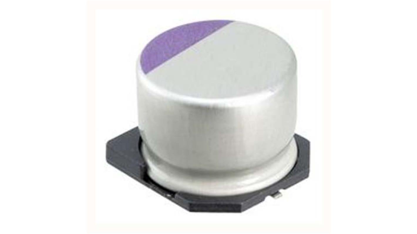 Panasonic 22μF Surface Mount Polymer Capacitor, 100V dc