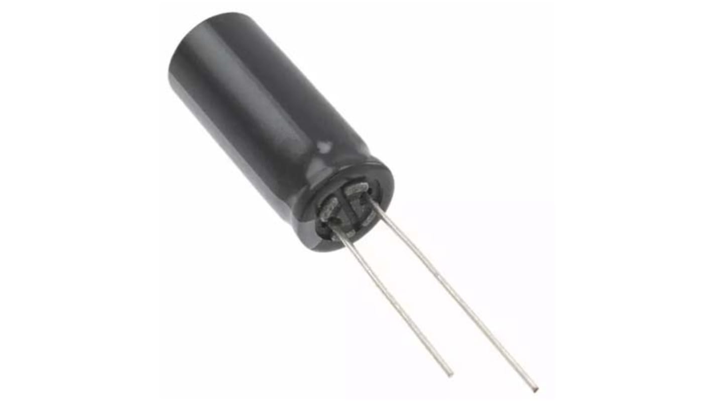 Condensatore Panasonic, serie FS, 1800μF, 6.3V cc, ±20%, +105°C, Radiale, Foro passante