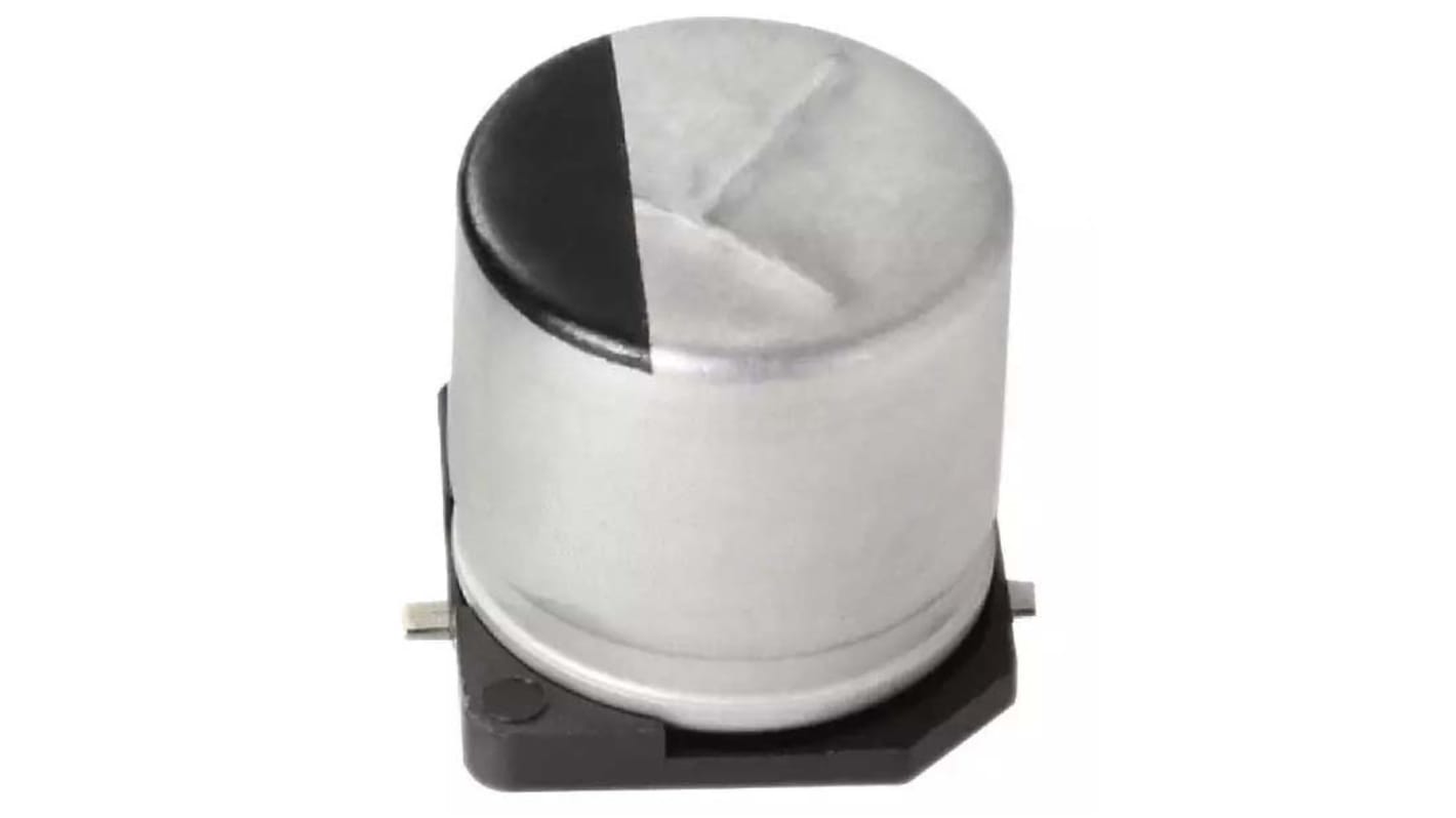 Panasonic , SMD Aluminium-Elektrolyt Kondensator 820μF ±20% / 16V dc, Ø 8mm x 10.2mm, bis 105°C