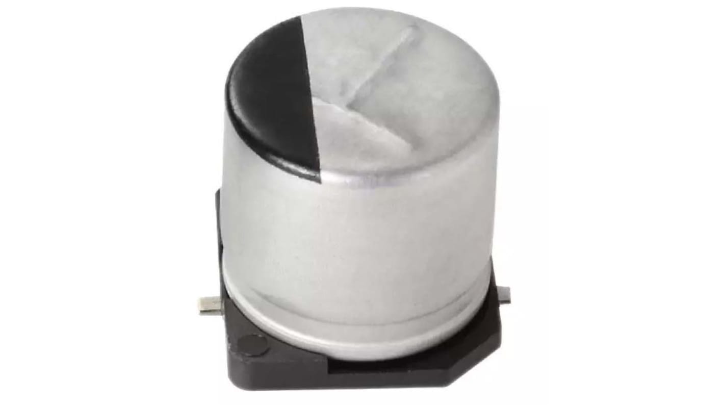 Panasonic , SMD Aluminium-Elektrolyt Kondensator 1000μF ±20% / 25V dc, Ø 10mm x 10.2mm, bis 105°C