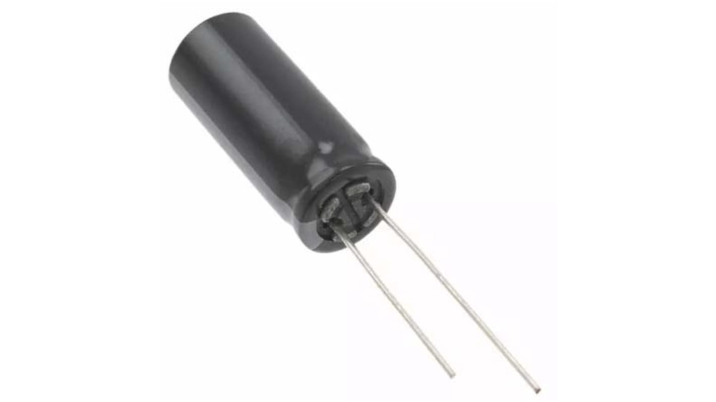 Panasonic 1800μF Aluminium Electrolytic Capacitor 10V dc, Radial, Through Hole - EEUFS1A182L