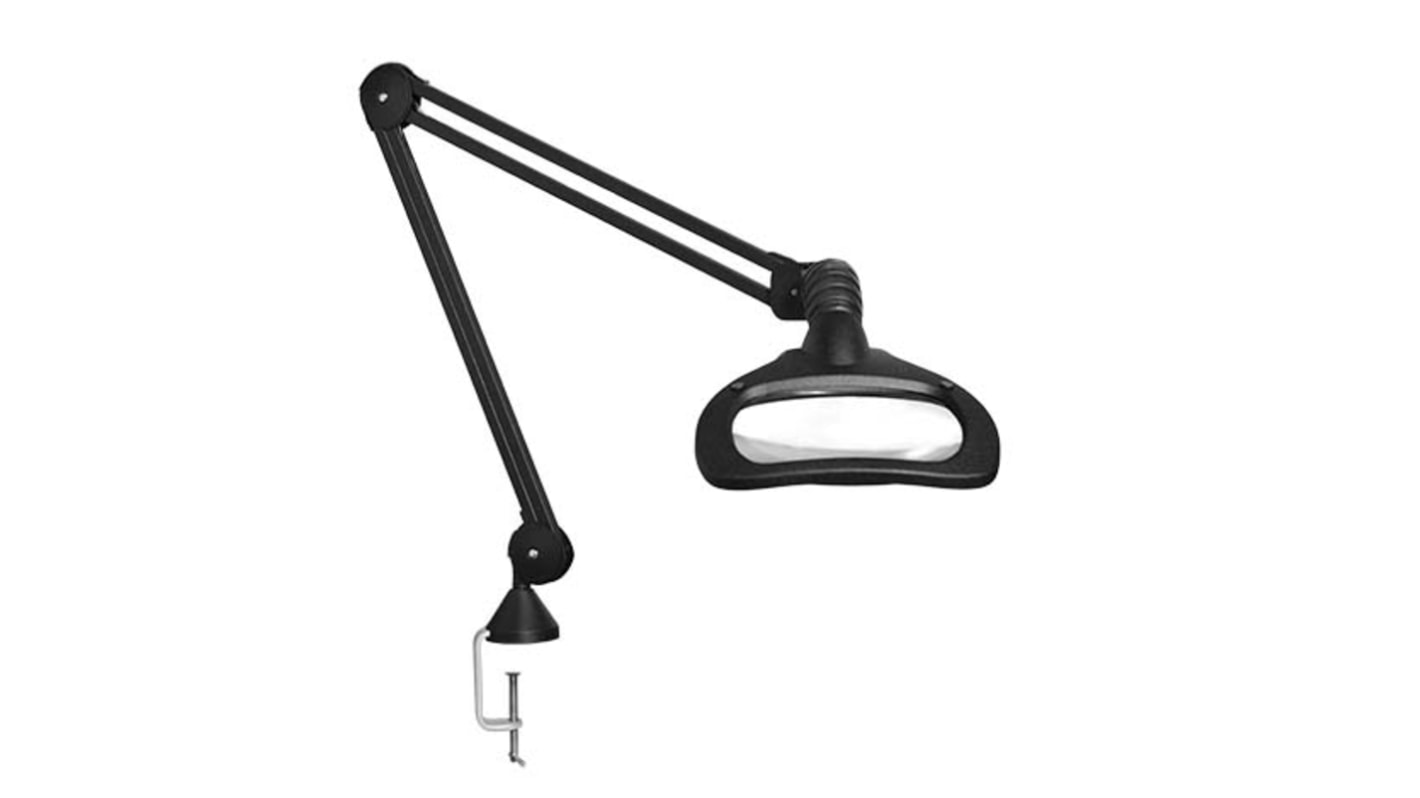Luxo WAL027981 LED Magnifying Lamp with Table Clamp Mount, 5dioptre, 171 x 114mm Lens