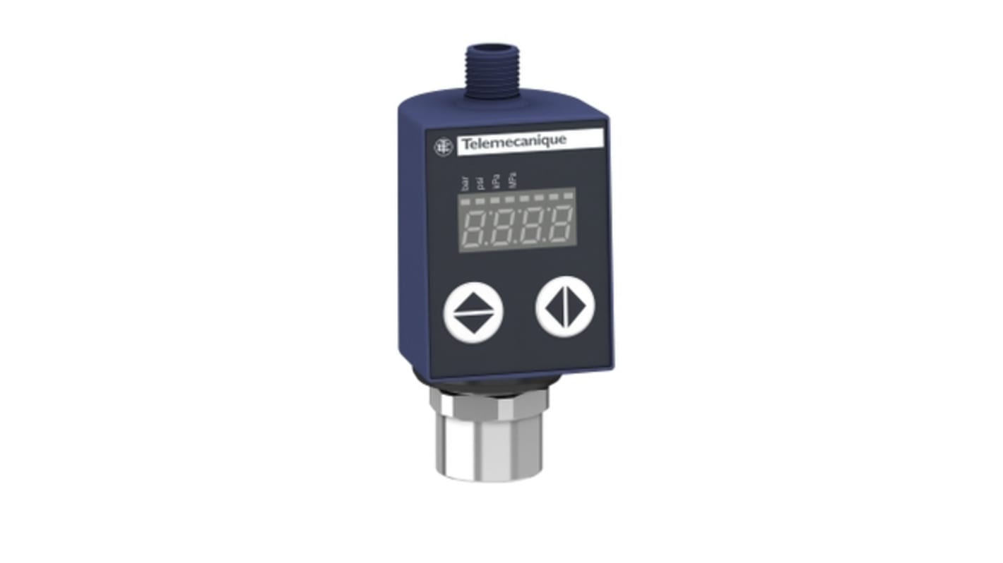 Interrupteur de pression Telemecanique Sensors, Différentiel 0bar max, pour Air, eau douce, huile hydraulique, fluide