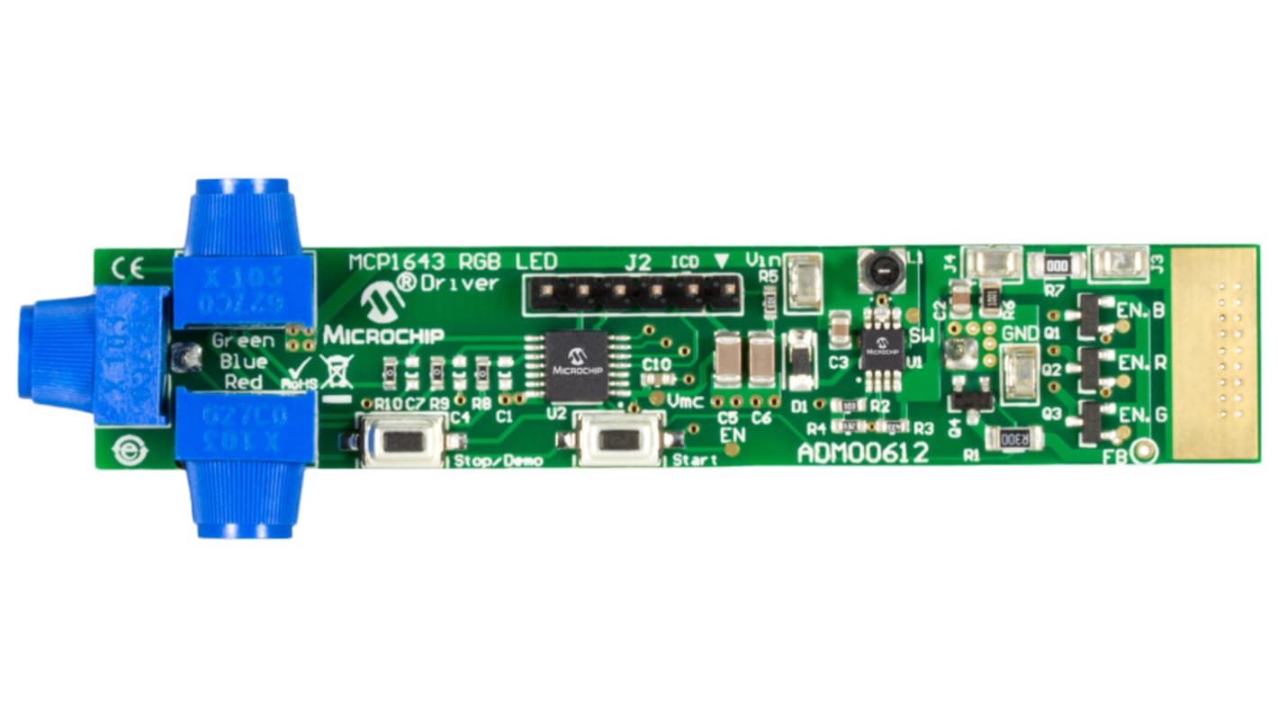 Microchip Fan Controller Daughter Board for MTD6501D for ADM00532 Motherboard, MTD6501D Pin Connector