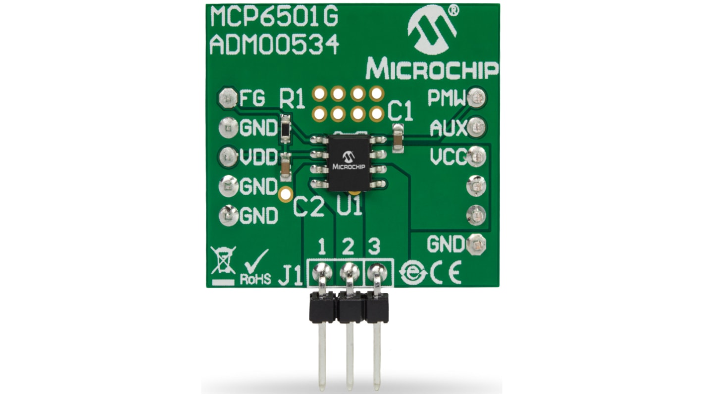 Placa de evaluación Microchip Fan Controller Daughter Board - ADM00534