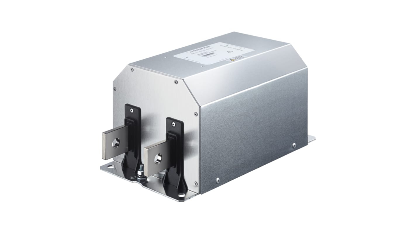 Schaffner EMI滤波器, 250A, 1 kV 直流, 底盘安装, 母线条接端, 一阶, FN2210系列