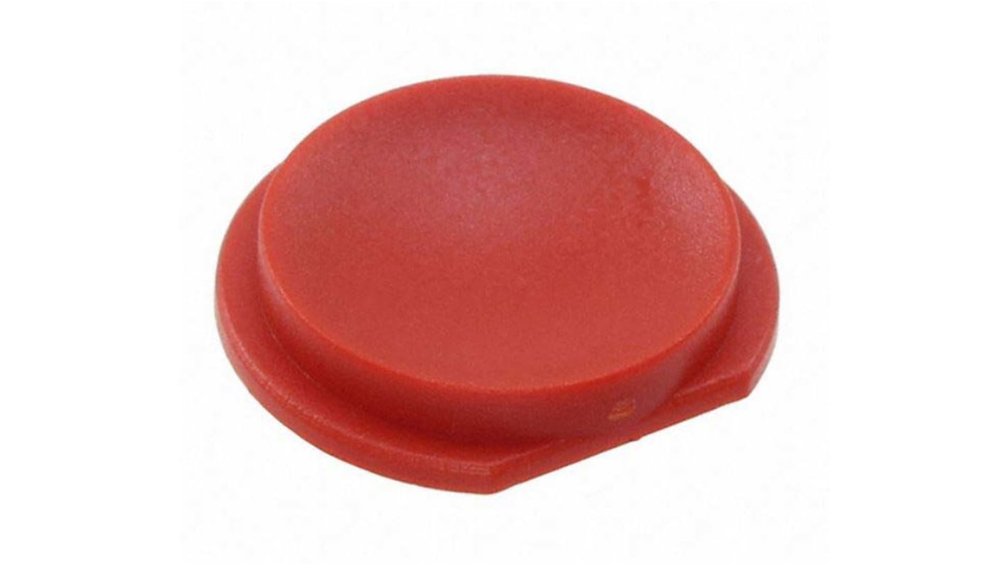 APEM Red Tactile Switch Cap for 10G Series Tactile Switch, 10G08